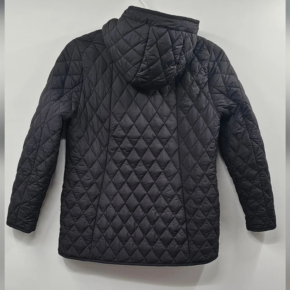 Bernardo Black Puffer Jacket with Quilted Design - Picture 4 of 16